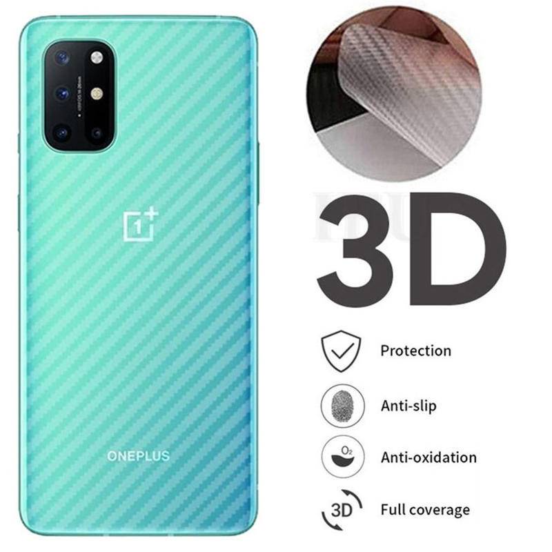 2Pcs/lot 3D Guard Carbon Fiber Sticker Screen Protector Film For OnePlus 7t / 7 pro / 7 / 7t pro / 6t / 6 / 5t / 5 / 8 / 8 pro / 8t / 9 / 9 pro / 9R Back Full Cover Film