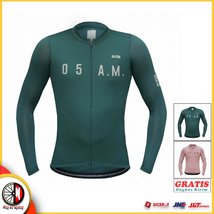 SUB JERSEY 05AM LONG SLEEVE LENGAN PANJANG PRIA WANITA ROADBIKE RB CYCLING