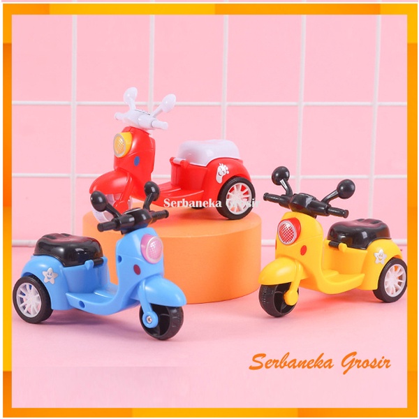 Mainan Motor anak vespa tanpa baterei mainan anak motor dorong mainan motor plastik