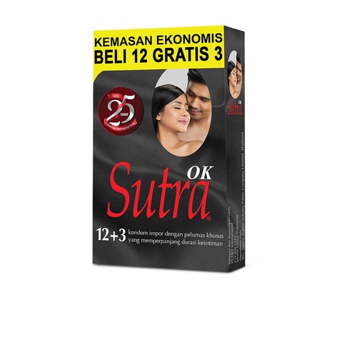 Kondom Sutra OK ( Hitam ) 12+3's