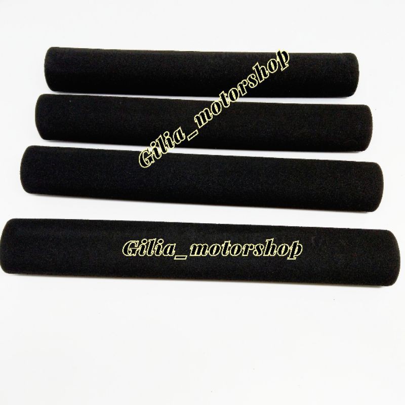 Busa Stang Motor Universal Handle Grip Handfat Hitam Polos Empuk Busa Handle Rem Sepeda Motor