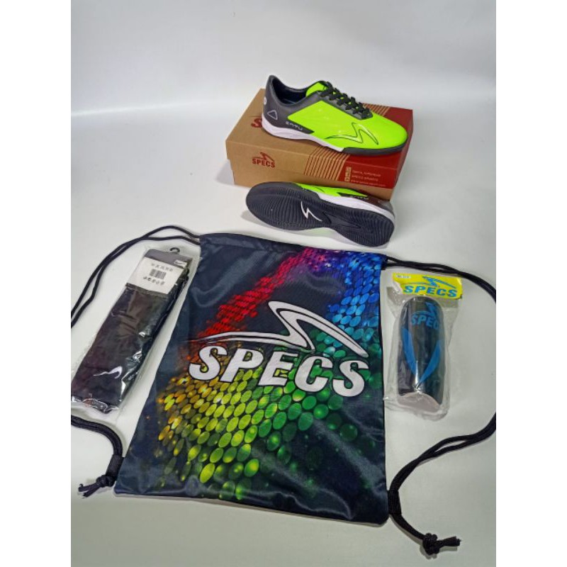 PAKET KOMPLIT SEPATU FUTSAL SPECS ACCELATOR GRADE ORI