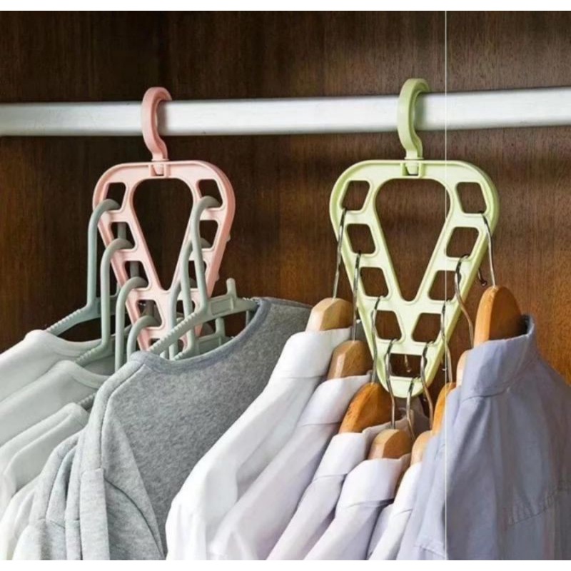 hanger 9 in 1 love hanger baju