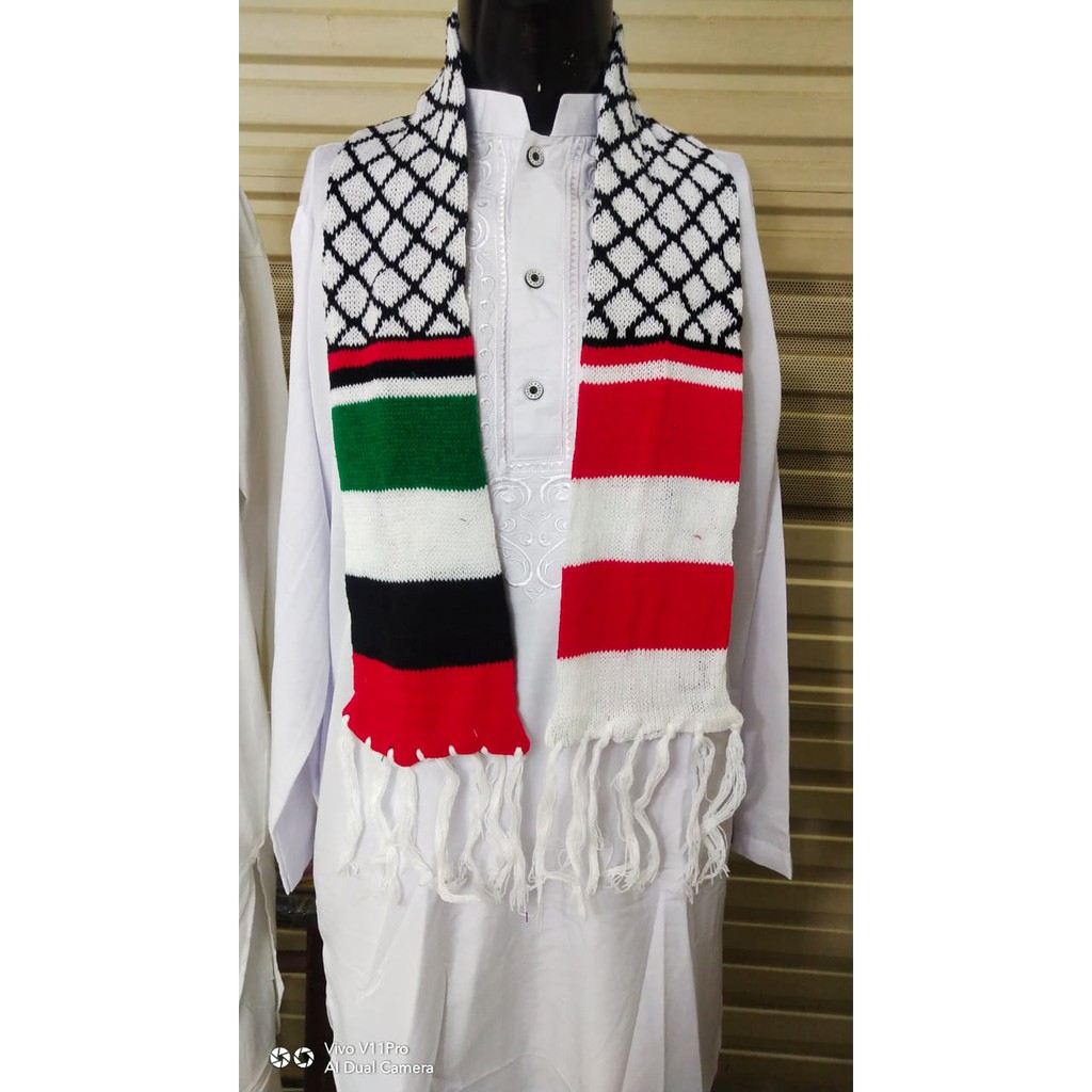 Syal palestine rajutan original