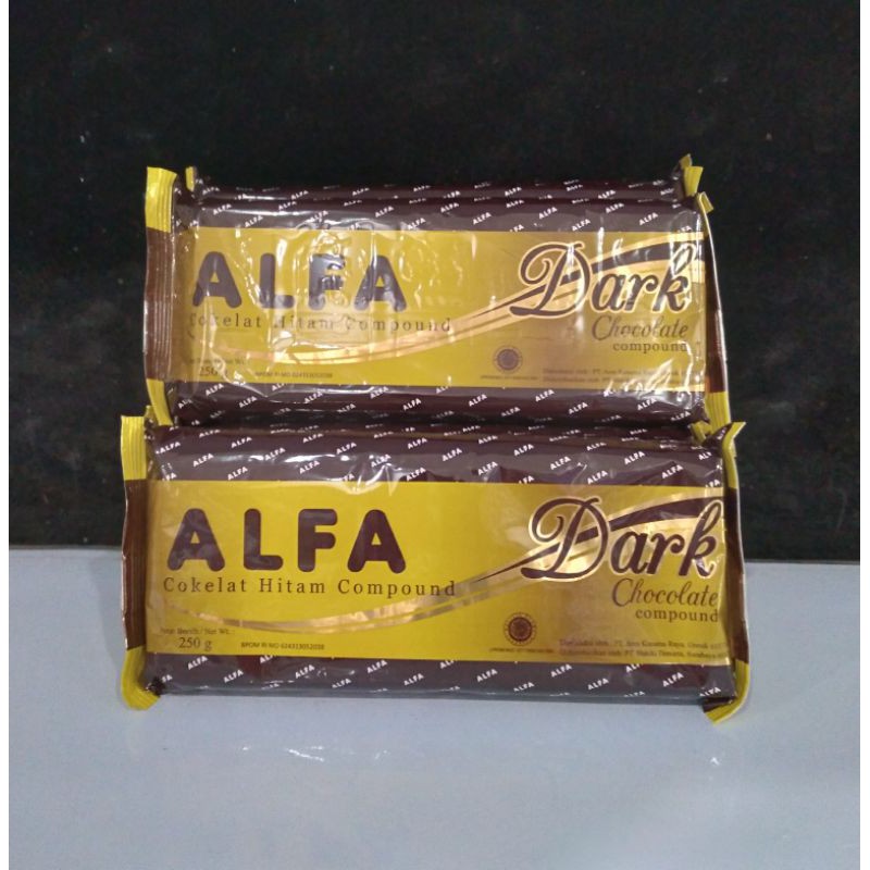 ALFA DARK CHOCOLATE COMPOUND 250 GR