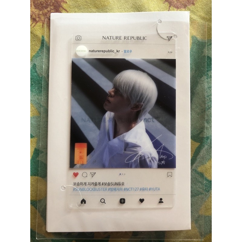 Official Photocard Yuta NCT - Nature Republic (Check Deskripsi)