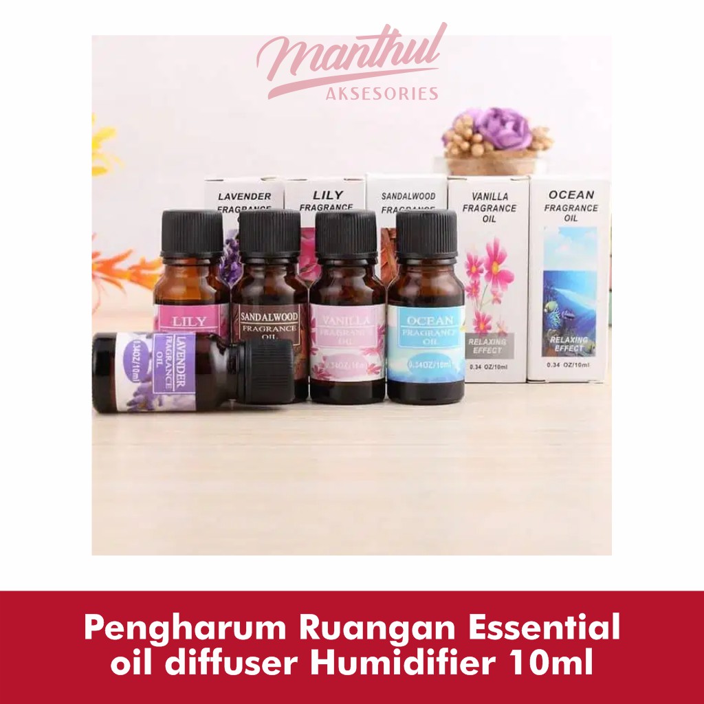 Pengharum Ruangan Essential oil diffuser Humidifier 10ml