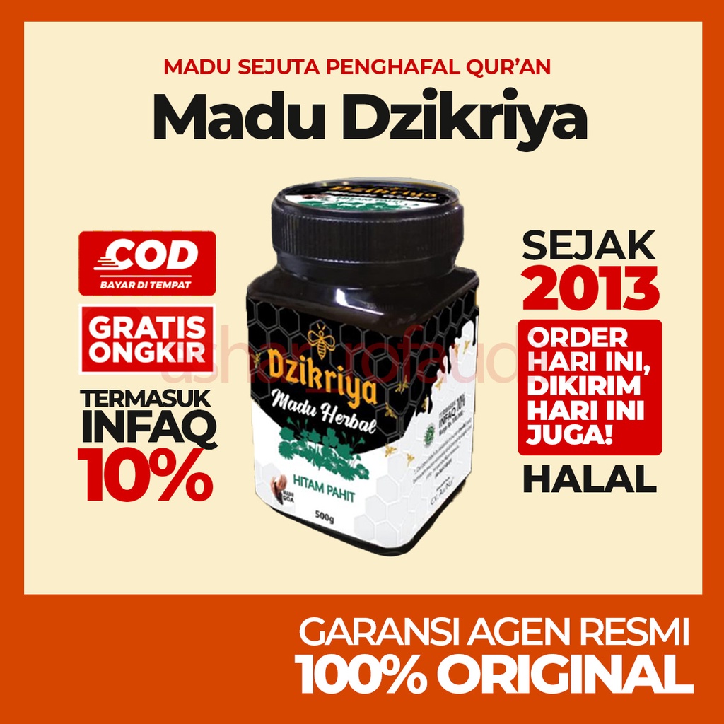 

Madu Dzikriya Herbal Hitam Pahit Original 100% 500gr
