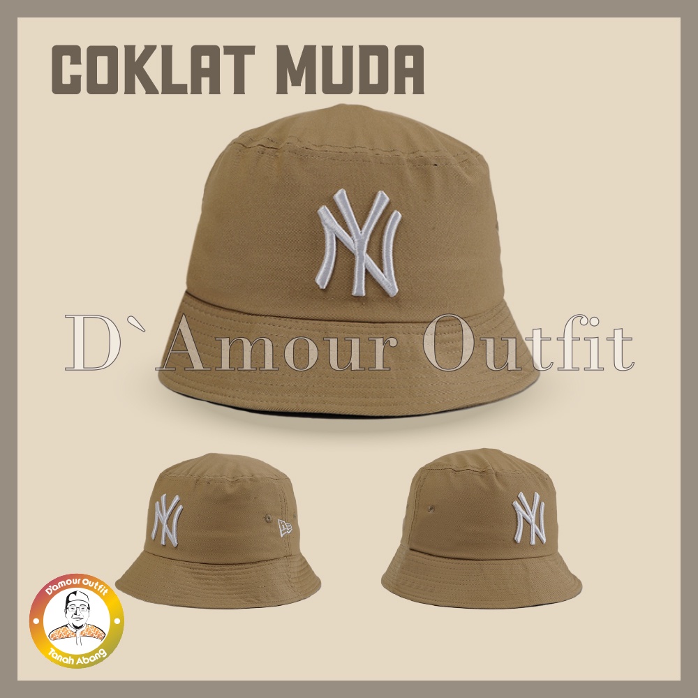 Topi Bucket Hat NY New York Yankees Topi Korea Bisbol MLB NBA Cap Loreng Camo, Biru Hitam Pria Dewasa Ori Distro NYC, YN Murah Premium Import 100% Anak Laki Wanita Unisex Bordir Polos Baseball Besball Bassball Basball Basseball 59Fifty Ootd Korean Style