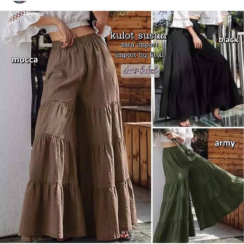 kulot susun by dans label ready black