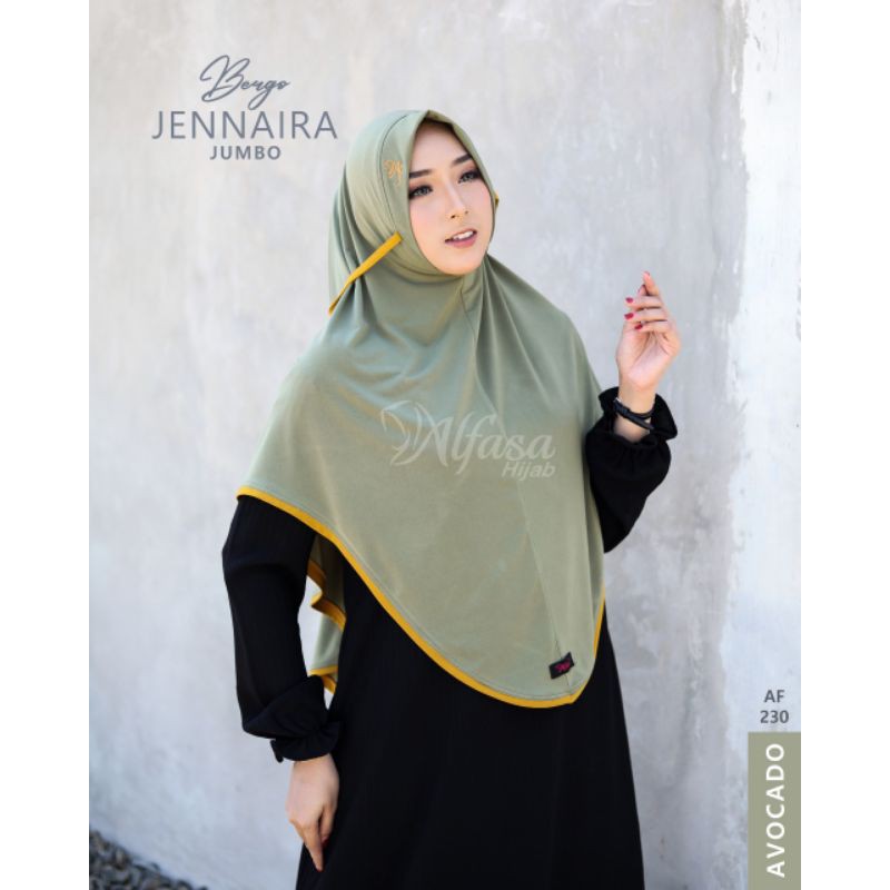 bergo jennaira jumbo by alfasa hijab jumbo