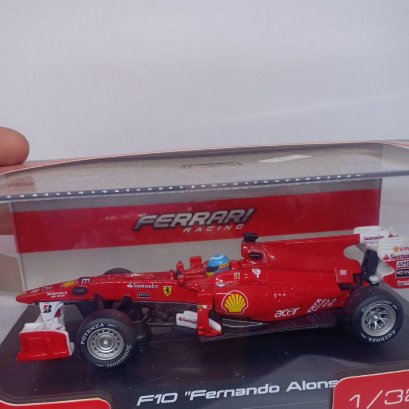Diecast miniatur mobil Formula 1 Ferrari Fernando Alonso
