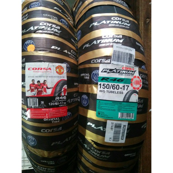 Unik Ban 120 60 & 150 60 17  R46 Corsa Paketan Diskon