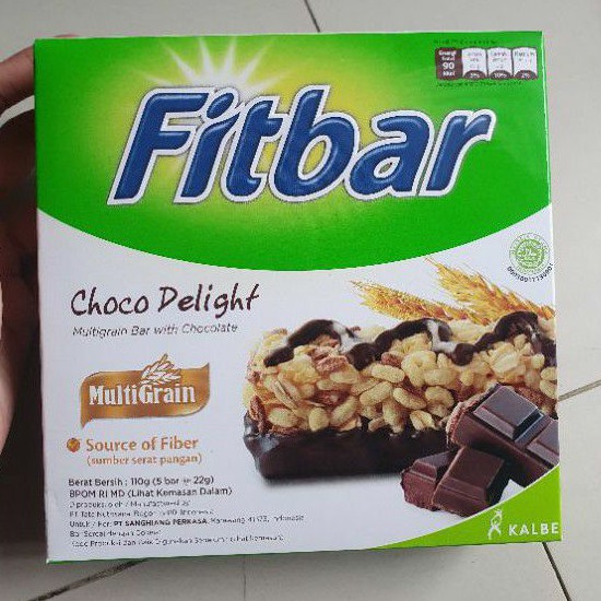 

Fitbar snack diet rasa CHOCO DELIGHT coklat ( 5 bar / box )120gr