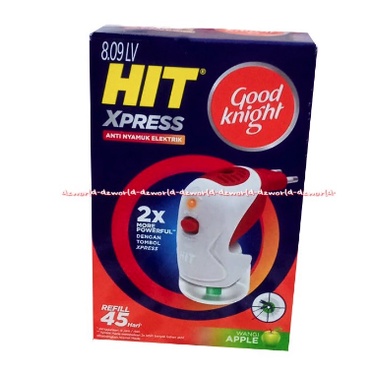 Hit Expert Xpress 45malam Obat Nyamuk Apel Hit Colok Listrik Wangi Apple Apel Model Colokan Insect Repellent