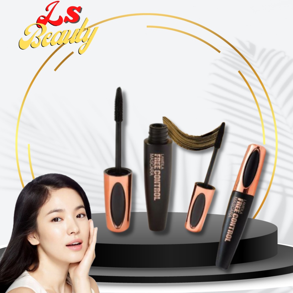 Lameila Slender Curling Mascara Maskara Talking Eyes Waterproof Mascara Serat Sutra LS 745