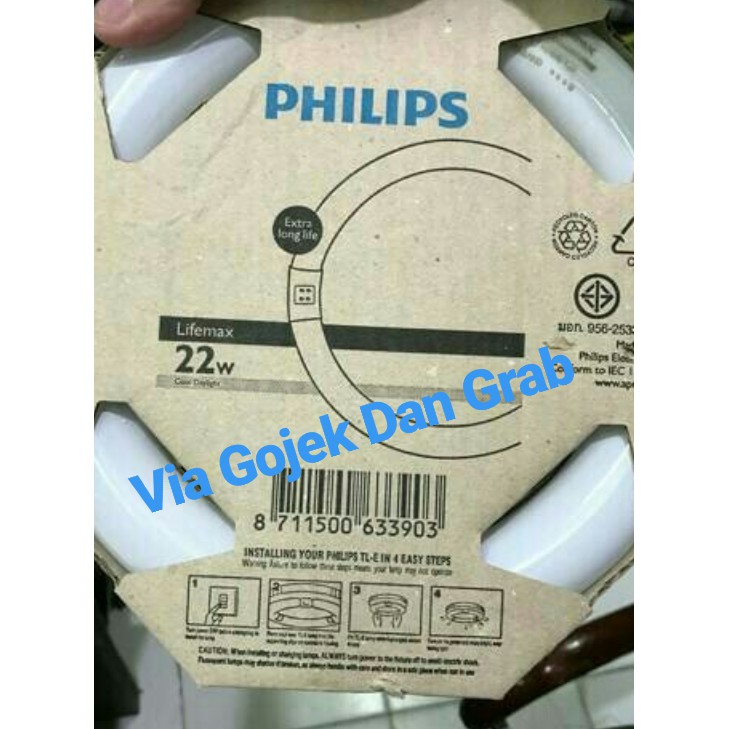 TL Ring 22 Watt Philips - Neon Bulat 22 W - TL bulat 22 W - Lampu Neon