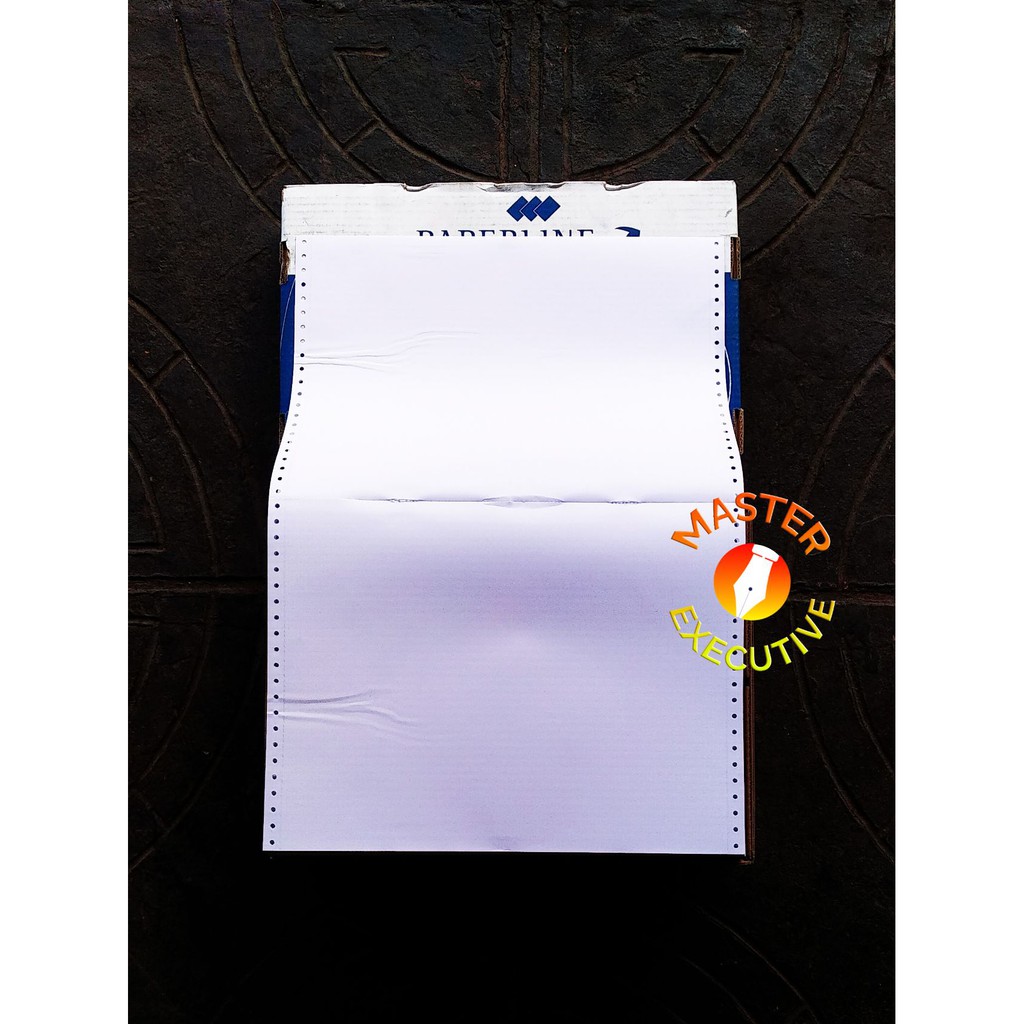 [Dus] Paperline Kertas Continuous Form HVS 1 Ply 14 7/8 &quot; x 11 &quot; B1 - Putih Khusus Go-Send Bandung