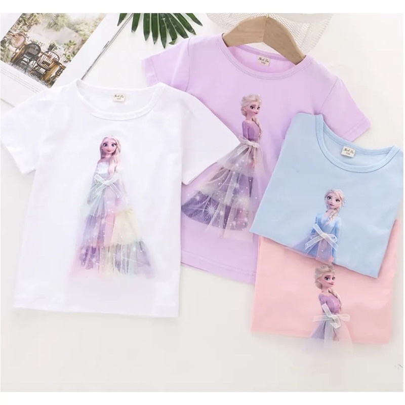 ATASAN KAOS ELSA . KAOS ANAK FROZEN . BAJU ANAK PEREMPUAN