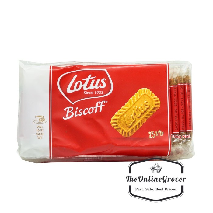

54eh Lotus Biscoff Caramelised Biscuits 156Gr - Individually Packed 60Jh