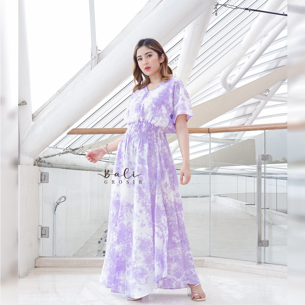 LONG DRESS TIE DYE BALI MOZA PANJANG /DASTER TIEDYE BALI