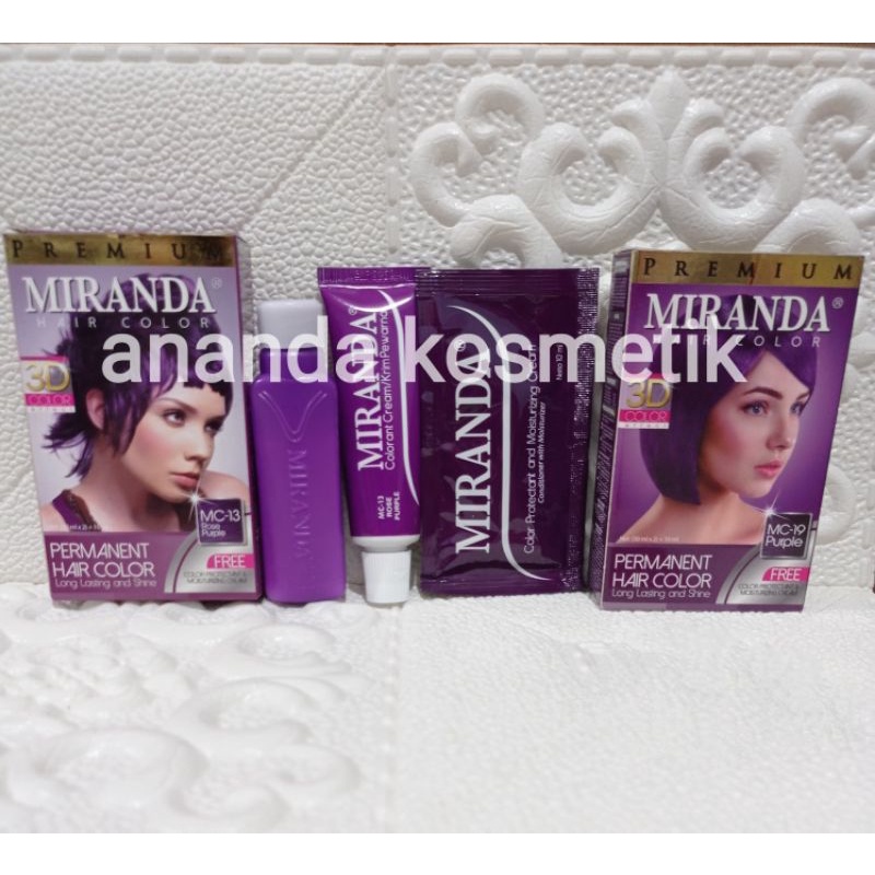 SEMIR RAMBUT MIRANDA UNGU ( PURPLE ) MC -19 / MC 13 (ROSE PURPLE)