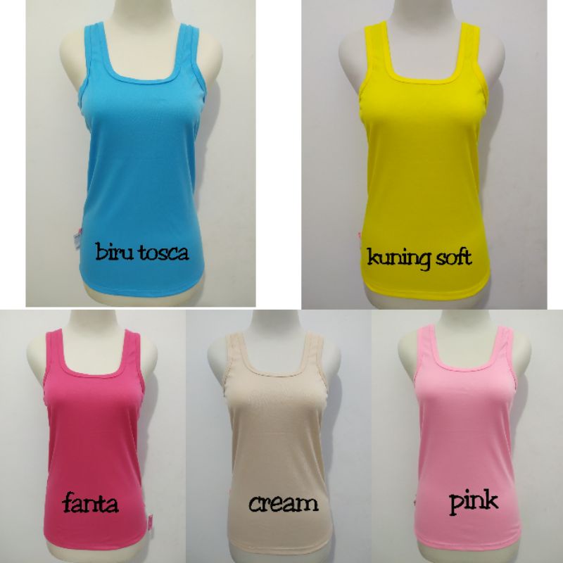 LOTUS FASHION/Tanktop tali besar jumbo XXL- SINGLET JUMBO#PROMO