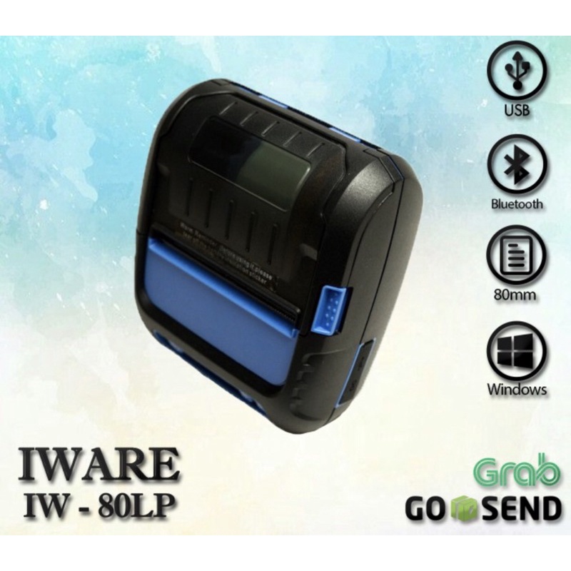 Printer Label Iware IW-80LP 80mm IW 80LP IW80LP USB Bluetooth