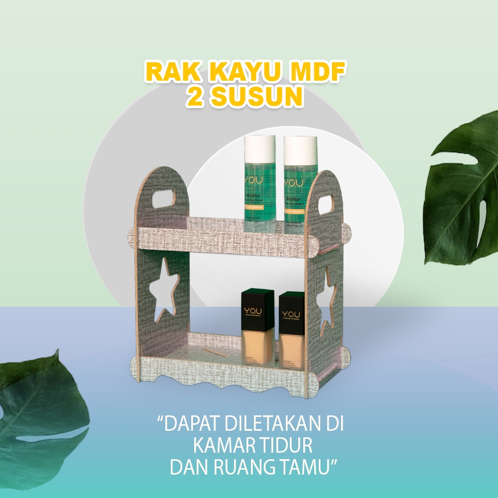Alfaindo Rak Plastik Mini Serbaguna 2 Susun Awet dan Kokoh RT011