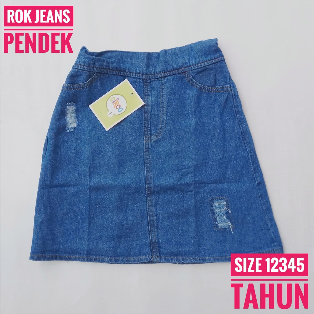 TERLARIS 1 2 3 4 5 tahun rok jeans pendek anak perempuan|rok mini jeans anak