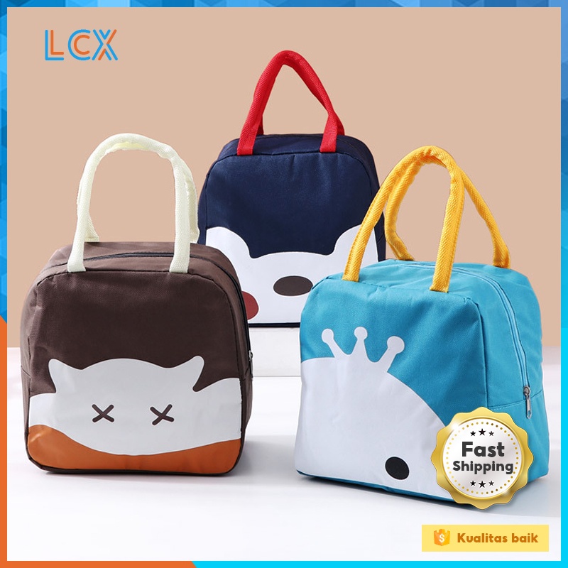 LCX New Tas Bekal Anak / Lunch Bag Sekolah / Tas Bekal Lunch Cooler Bag Box VS-28