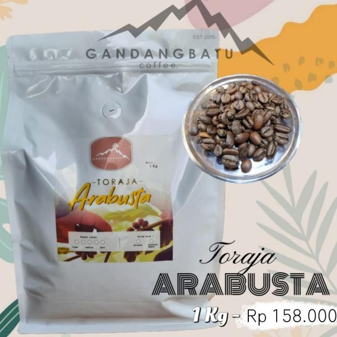 

Kopi Toraja robusta arabika Blend Arabusta Gandangbatu 1kg