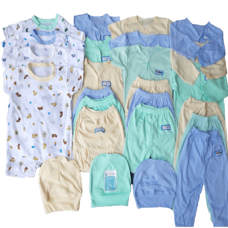 39pcs Paket Hemat Platinum Perlengkapan Baju bayi celana kado newborn dan jumbo SNI Promo 8.8