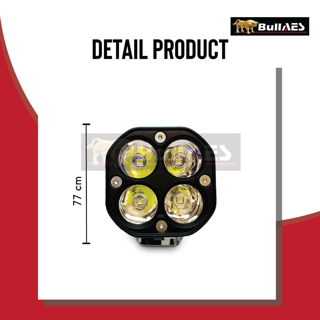 LAMPU TEMBAK CREE WORK LIGHT GOLD RUNWAY 40 Watt MERK BULLAES V2561