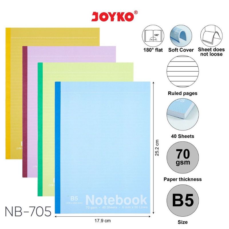 Notebook B5 Joyko NB-705/NB-708