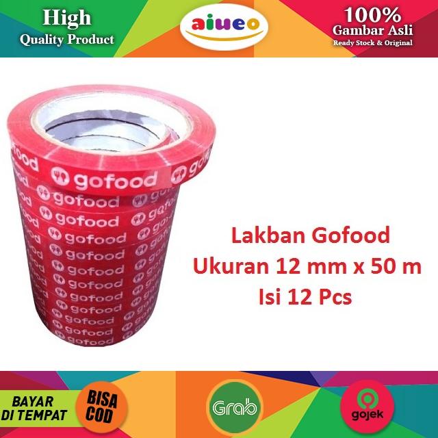 

[PRODUK MQ9YZ] Lakban Online Food / Orange Food / Green Food / Sayur 12 mm x 50 m - 12 Pcs AB7