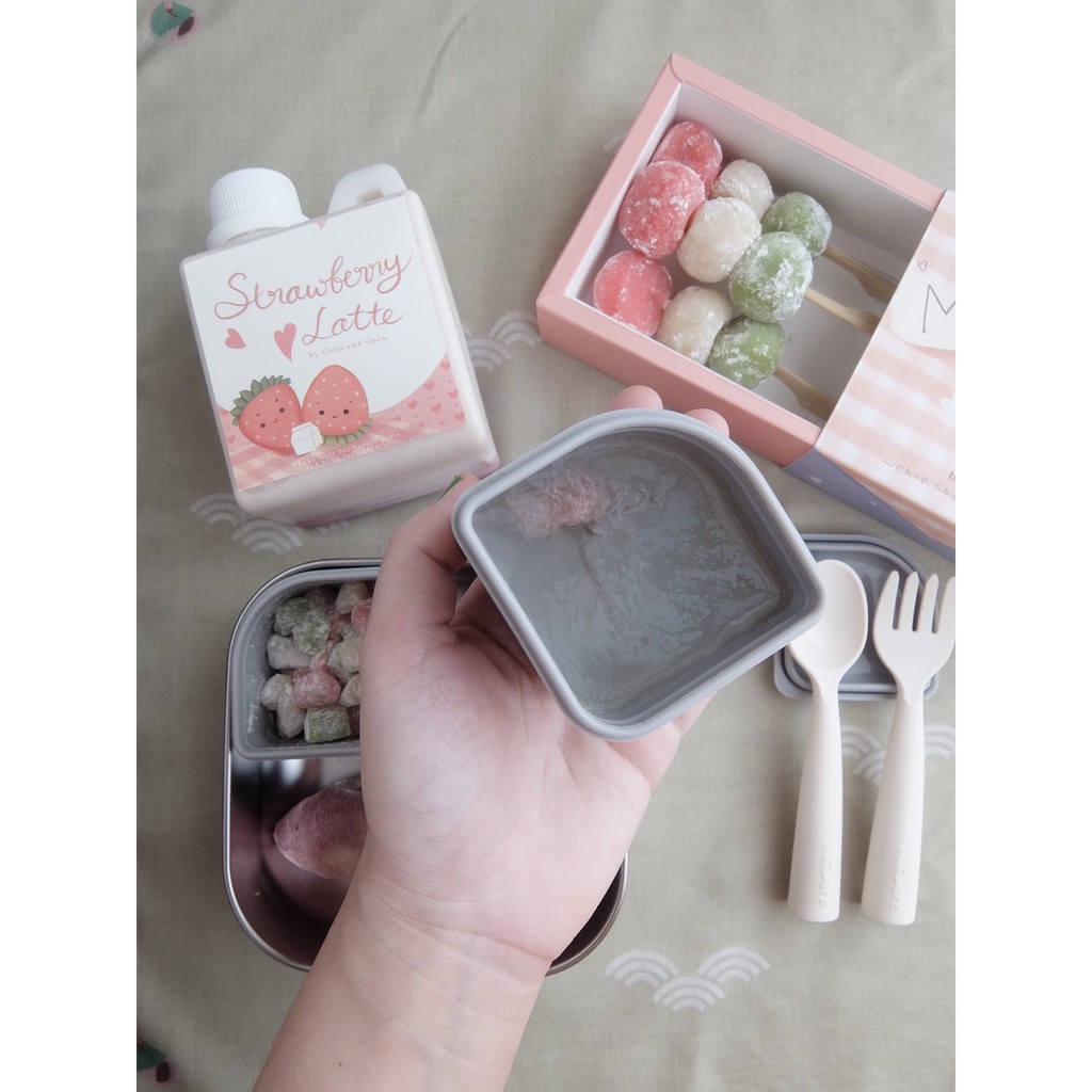 Miniware Grow Bento Snow Kotak Makan Stainless Lunch Box Anak Kotak Makan Mini Bayi Snack Cup