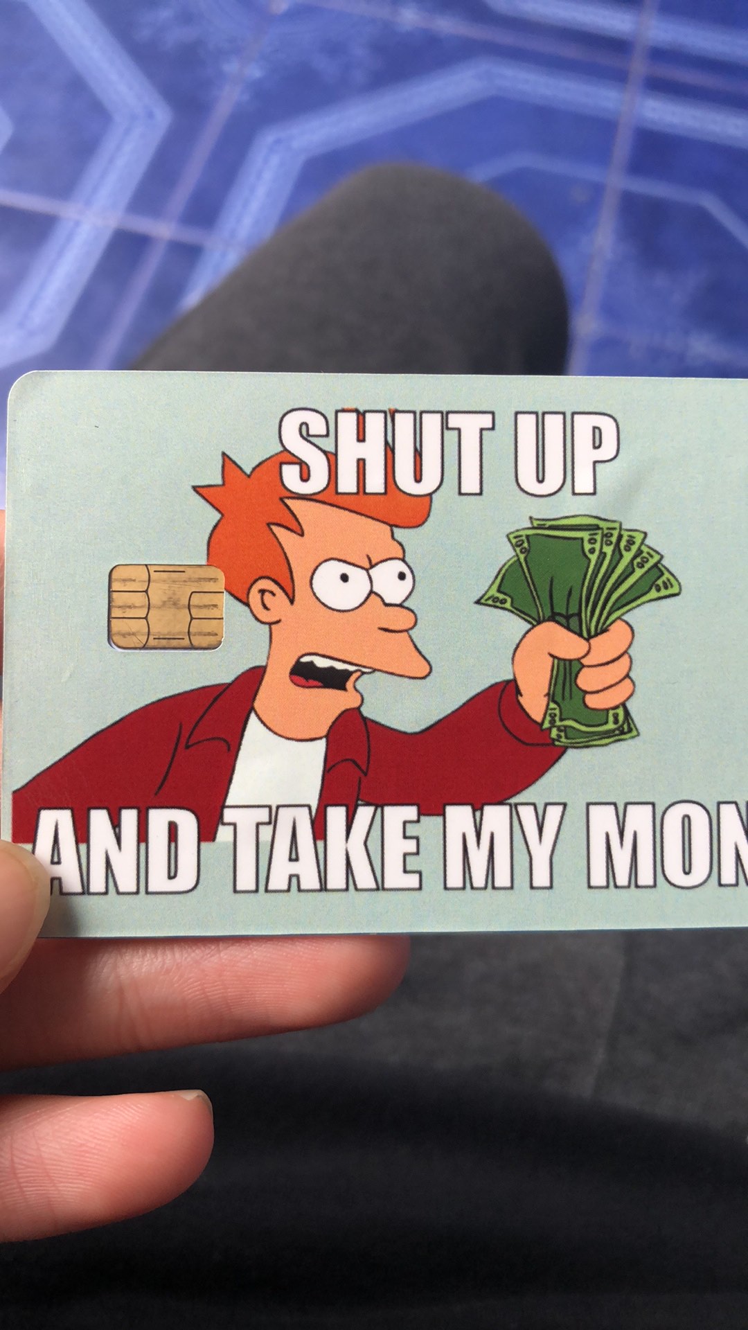 Shut Up And Take My Money Card Sticker Cover Skin Atm Debit Credit Emoney Flazz Kartu Shopee Indonesia