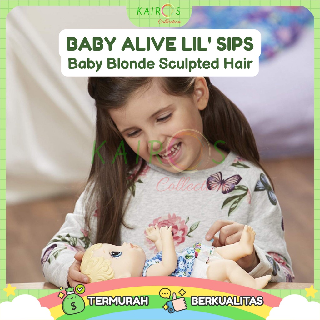 Baby Alive Lil' Sips Baby Blonde Sculpted Hair