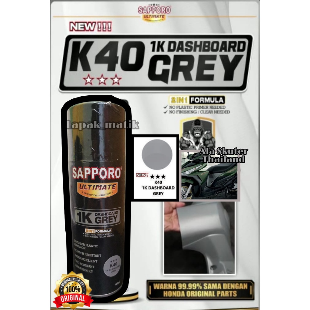 Pilok Sapporo Ultimate 1K DASHBOARD GREY ABU ABU K40