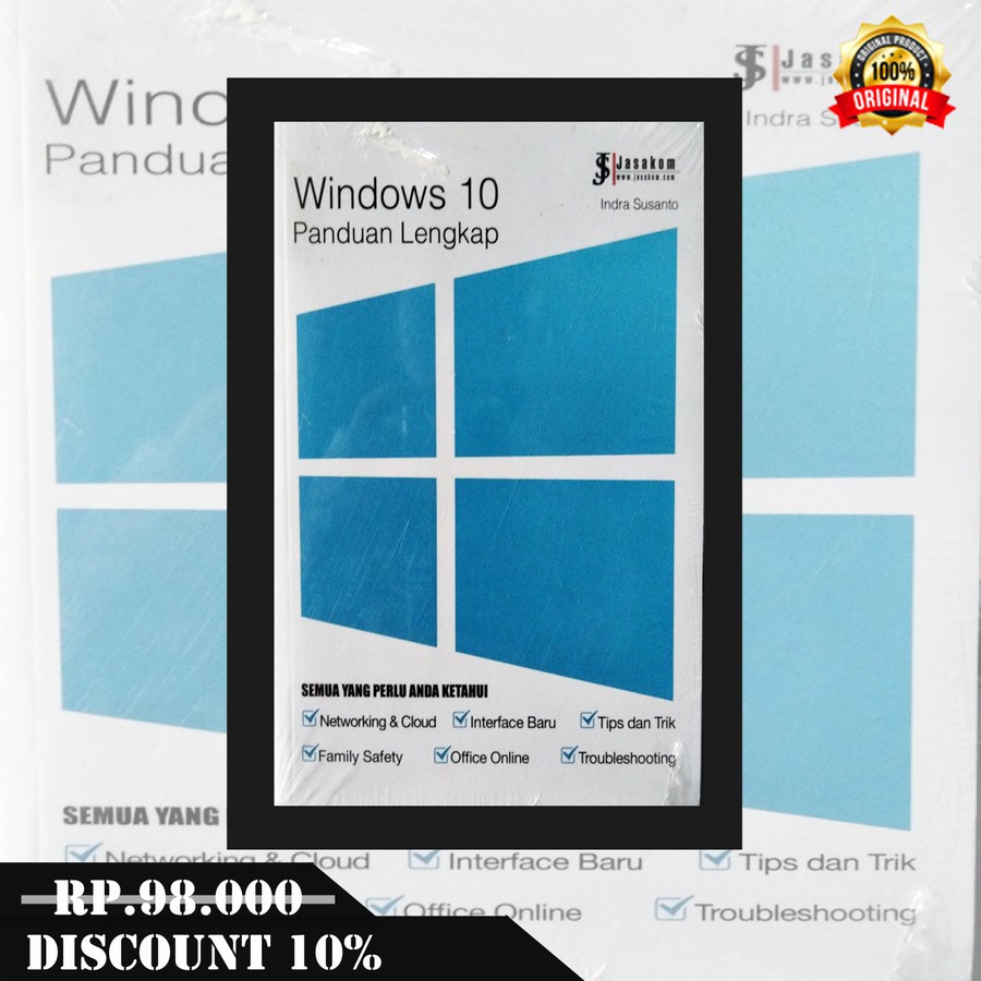 TERMURAH BUKU WINDOWS 10 PANDUAN LENGKAP INDRA SUSANTO