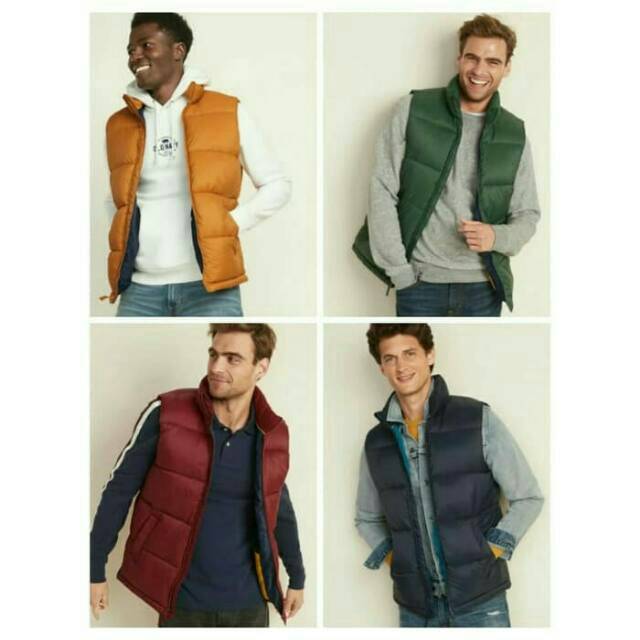 ROMPI MUSIM DINGIN OLD NAVY PRIA-VEST TRAVELING-ROMPI OUTDOOR COWOK-ROMPI MOTOR-VEST CAMPING HIKING