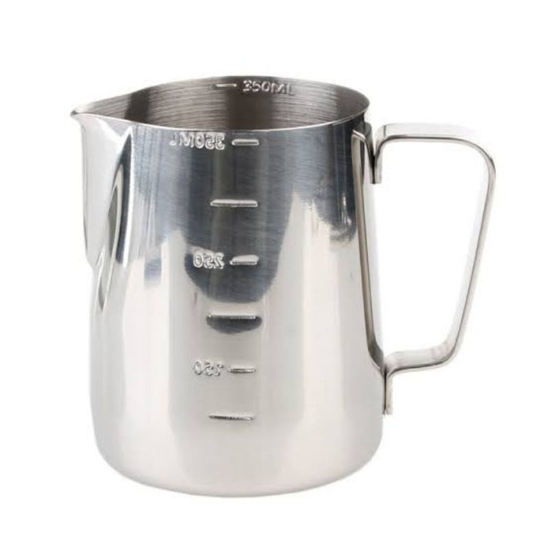 PAKET STAINLESS MILK JUG 350 ml ONE TWO CUPS + MILK FROTHER LATINA - BARISTA PROFESSIONALS TOOL