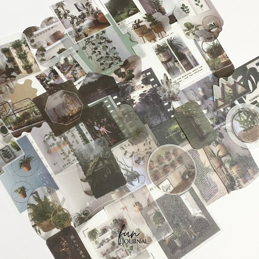 

FEEL FRESH IN NATURE STICKER STIKER PACK UNTUK JOURNAL JURNAL PLANNING PLANNER SCRAPBOOK DIY BUJO