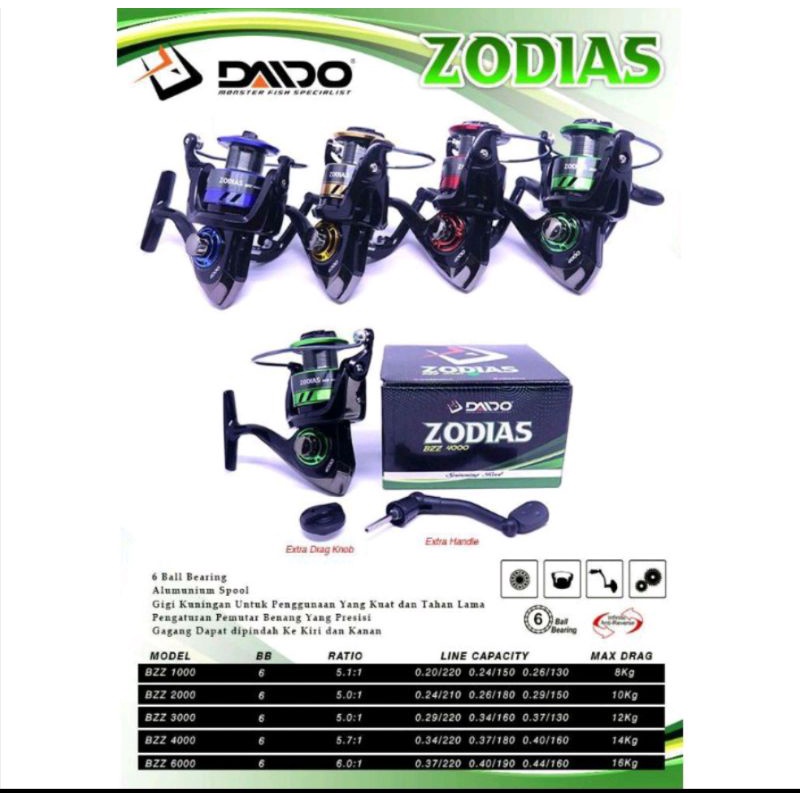 Reel Daido Zodias 1000 - 6000