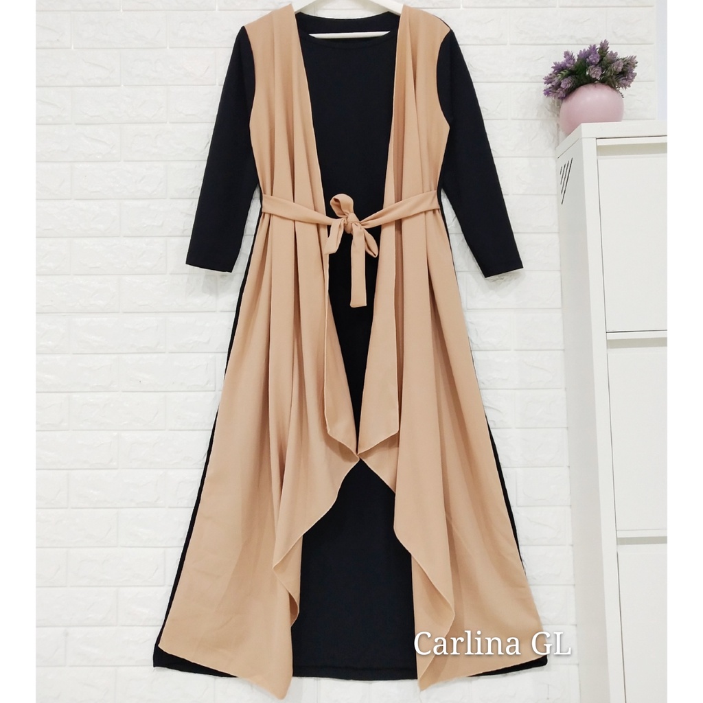 GAMIS MUSLIM JILL SET 2in1 CARLINA GL
