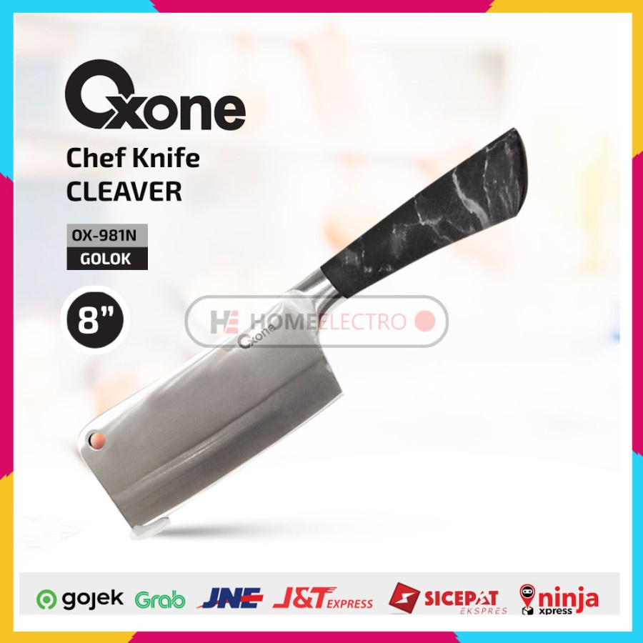 Oxone Butterfly Knife Pisau Daging / Golok 6" Pisau Dapur