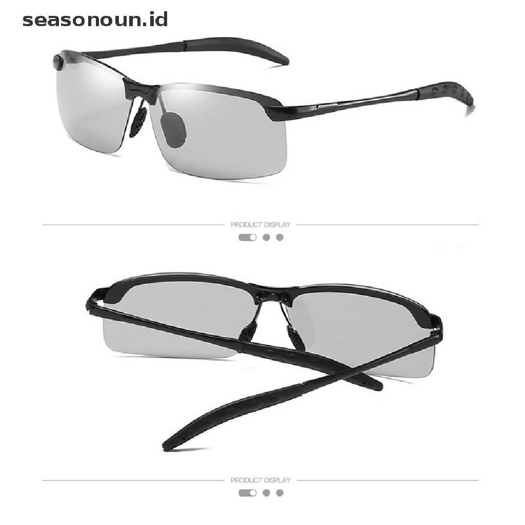 【seasonoun】 Polarized Photochromic Sunglasses Day And Night Driving Fishing Night Vision .