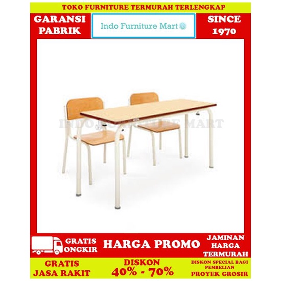Free Ongkir Kursi Sekolah Kuliah Belajar Study Chair Chitose Uni Desk