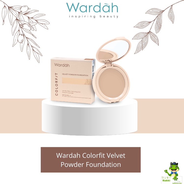 ❣️Rakkistore99❣️Wardah Colorfit Velvet POWDER FOUNDATION  SPF 20 PA+++ 11g FULL / REFILL